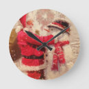 Recherche de bonhommes neige horloges Santa claus