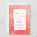 Search for coral pink wedding invitations Elegant