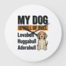 Recherche de loup de chien horloges Pug