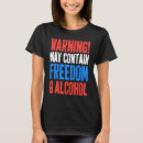 Search for may contain alcohol tshirts Warning