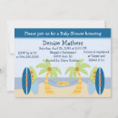 Search for beach baby boy shower invitations Palm trees