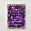 Search for sweet 13 birthday invitations For her
