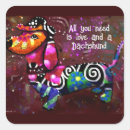 Search for dachshund love stickers Dog