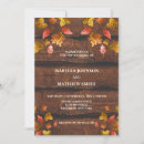 Search for brown red wedding invitations Fall