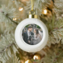 Search for photo ceramic ball ornaments Just married
