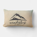 Search for wanderlust pillows Typography