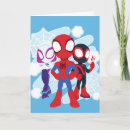 Recherche de spiderman vœux cartes équipe d'araignée