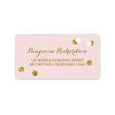 Search for gold glitter confetti return address labels Blush