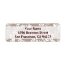 Search for taupe brown return address labels Floral
