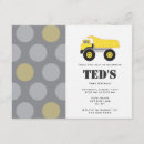 Search for big truck birthday invitations Cute