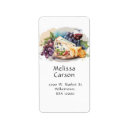 Search for cheese return address labels Watercolor