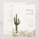 Recherche de desert cactus wedding invitations Minimaliste