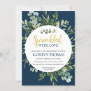 Search for gold accents invitations Greenery