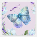 Search for pretty blue butterflies stickers Purple