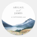Search for round mountain stickers Watercolor