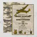 Search for army baby shower invitations Military