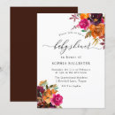 Search for autumn floral baby shower invitations Pink