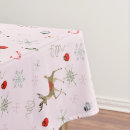 Search for retro christmas tablecloths Reindeer