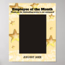Search for employee of the month posters Recognition