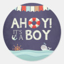 Search for nautical envelope seals Baby shower