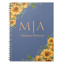Search for orange sunflower notebooks Floral