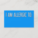 Recherche de allergique cartes visite Enfants