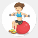 Search for girl exercising stickers Fitness