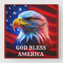 Recherche de drapeau américain rond horloges Abstrait