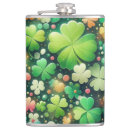 Search for 4 leaf clover barware St patricks day