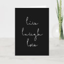 Search for live laugh love cards Typography