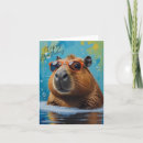 Search for funny pig birthday cards Capybara