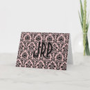 Search for damask note cards White