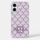 Search for purple damask iphone cases Initial