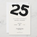 Search for twenty five birthday invitations Elegant