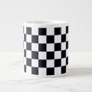 Search for black white checkered pattern mugs Checkers