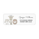 Search for jungle animals return address labels Zoo
