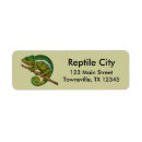 Search for lizard return address labels Chameleon