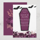 Search for purple black silver wedding invitations Gothic