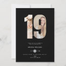 Search for girls 19th birthday invitations Modern