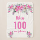 Search for birthday blankets 100th