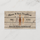 Search for farmhouse business cards Wood