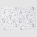 Search for vintage floral tissue paper Toile de jouy