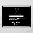 Recherche de noires et argentées invitations Contemporain