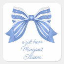 Search for blue striped stickers Bow