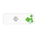 Search for four leaf clover return address labels Good luck