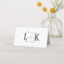 Recherche de minimalist mariage placement cartes Monogramme de couple