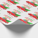 Search for truck christmas wrapping paper Red