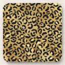 Search for animal skin coasters leopard art