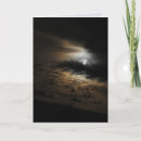 Recherche de paysage lunaire vœux cartes Nuit