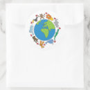 Search for cartoon earth stickers World